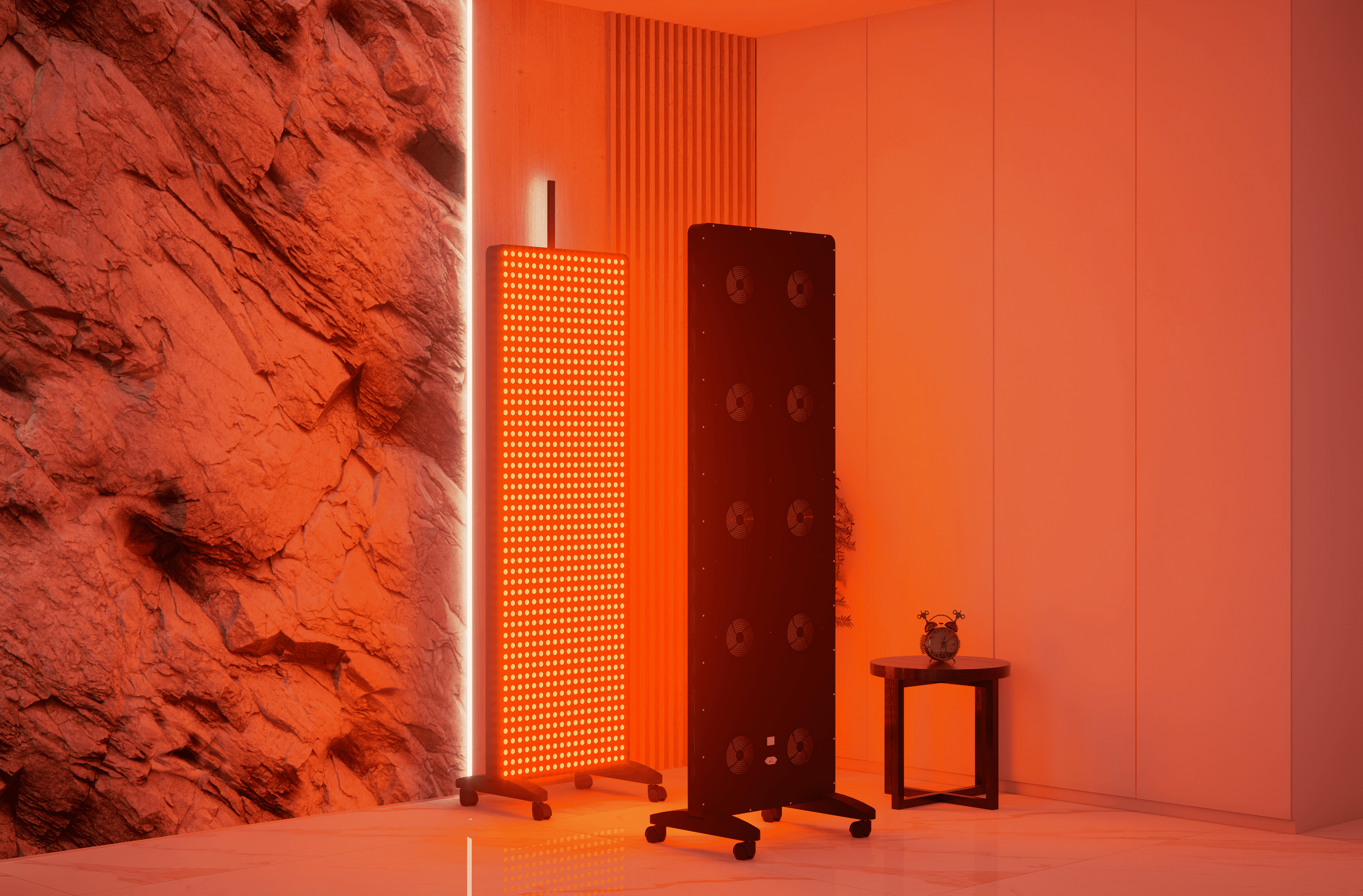 Red Light Therapy Light Walls and Whole Body Vibration
