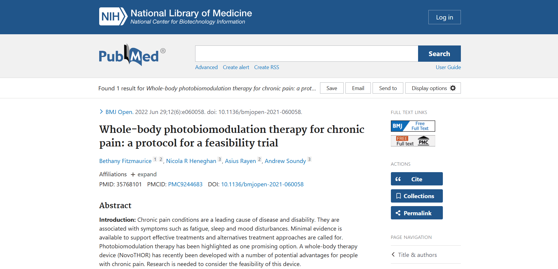 Why True Irradiance: Clinical Study